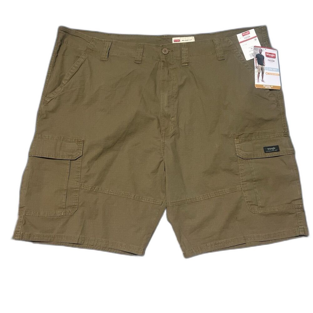 Wrangler Shorts 46" x 10" Inseam Five Star Premium Epic Soft Relaxed Fit Cargo